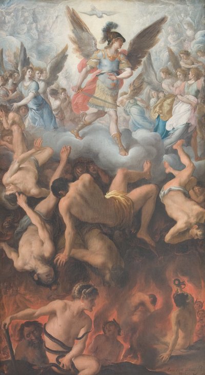 La chute des anges rebelles - Eugenio Cajés