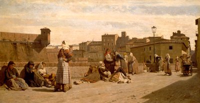 Le cenciaiole (La chiffonnière) de Livourne - Eugenio Cecconi