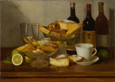 Nature morte avec bouteille - Eugenio De Giacomi