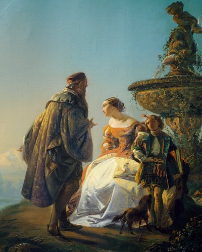 Portrait de Titien et Irène de Spilimbergo, par Eugenio Moretti Larese - Eugenio Moretti Larese