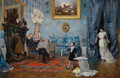 La famille Fabricci, vers 1880 - Eugenio Scomparini