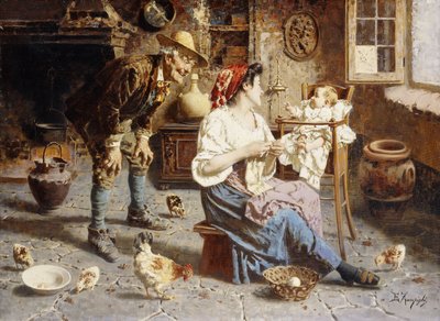 Bonheur familial - Eugenio Zampighi