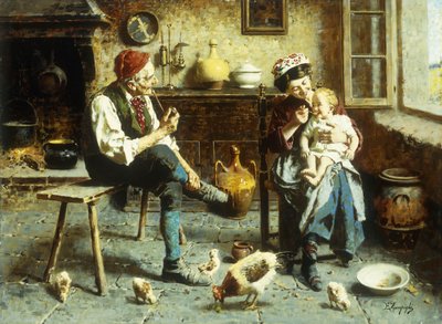La famille heureuse - Eugenio Zampighi