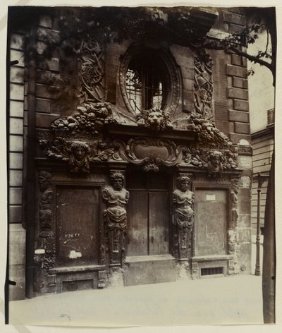 Hôtel de Fieubet ou hôtel de la Valette (actuel établissement privé Massillon), 2 bis quai des Célestins, 4ème arrondissement, Paris (tirage albuminé) - Eugène Atget