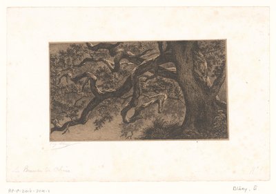 Branches de chêne - Eugène Bléry (signed by artist)