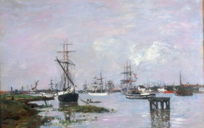 Anvers, le port - Eugene Louis Boudin