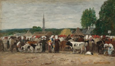Foire en Bretagne - Eugène Boudin
