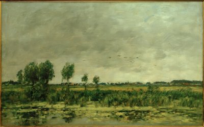 Marais près de Honfleur - Eugene Louis Boudin