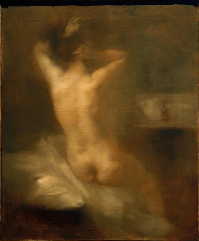 E.Carrière, Nu féminin de dos - Eugène Carrière