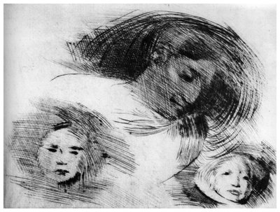 Esquisse grossière, vers 1870-1905 - Eugène Carrière