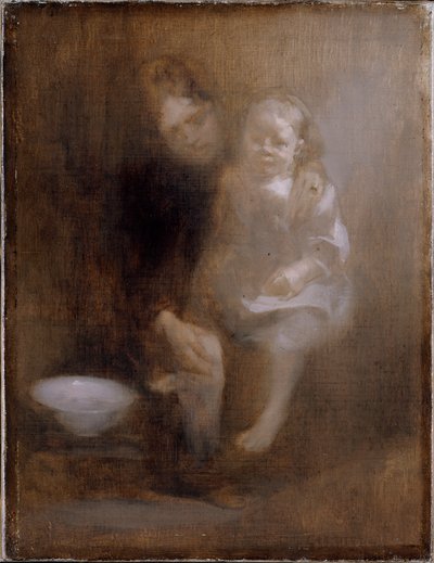 Le bain de pieds - Eugène Carrière