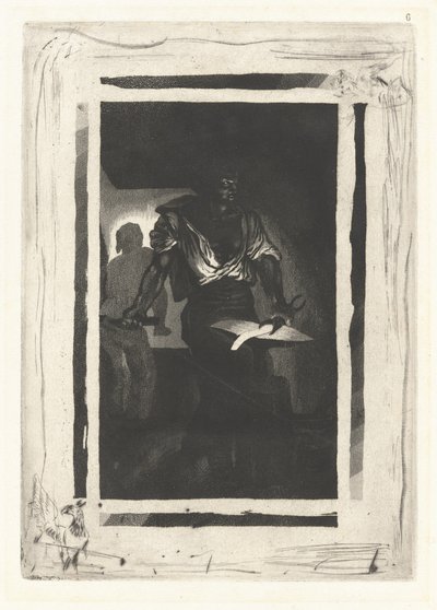 Un Forgeron - Eugène Delacroix