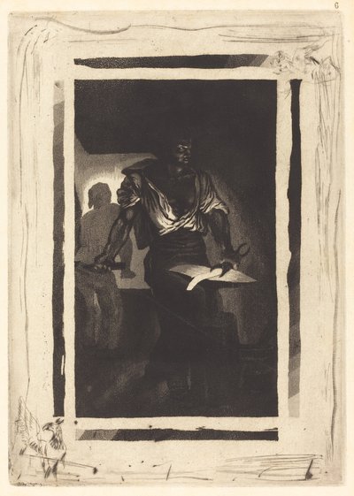 Un Forgeron - Eugène Delacroix