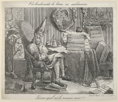 Un homme de lettres méditant, 1821 - Eugène Delacroix