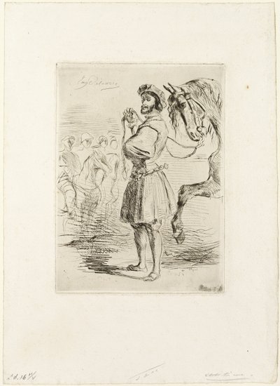 Un seigneur du temps de François Ier - Eugène Delacroix