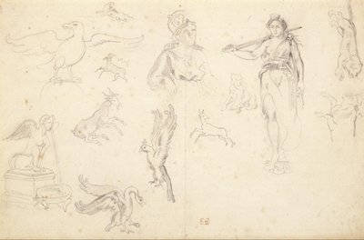Études sur les animaux et les figures - Eugène Delacroix