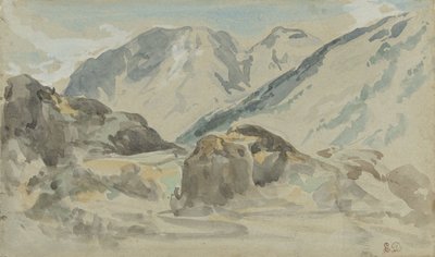 Paysage de montagne - Eugène Delacroix