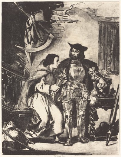 Frère Martin avec Goetz - Eugène Delacroix