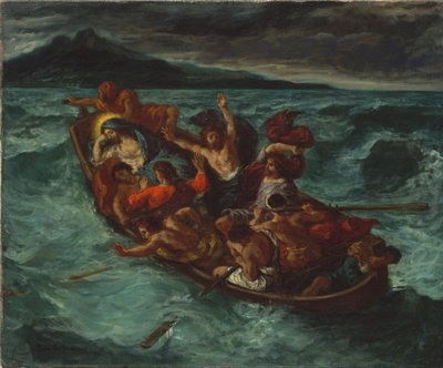 Le Christ endormi pendant la tempête - Ferdinand Victor Eugene Delacroix