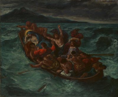 Le Christ endormi pendant la tempête, vers 1853 - Ferdinand Victor Eugene Delacroix