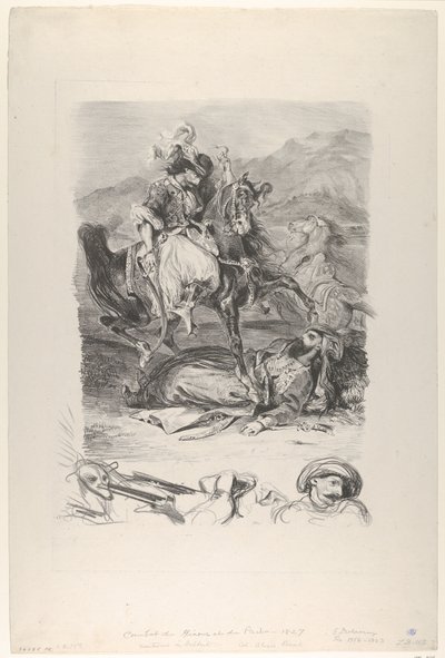 Combat du Giaour et du Pacha, 1827 - Eugène Delacroix