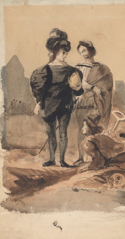 Hamlet et Horatio dans le cimetière - Eugène Delacroix