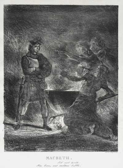 Macbeth consultant les sorcières - Eugène Delacroix