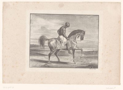 Homme à cheval dans le désert - Eugène Delacroix
