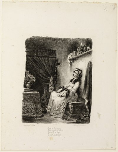 Marguerite au rouet - Eugène Delacroix