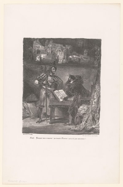 Mephisto apparaît à Faust - Eugène Delacroix