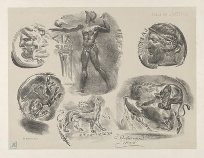 Études de six pièces grecques, 1825 - Eugène Delacroix