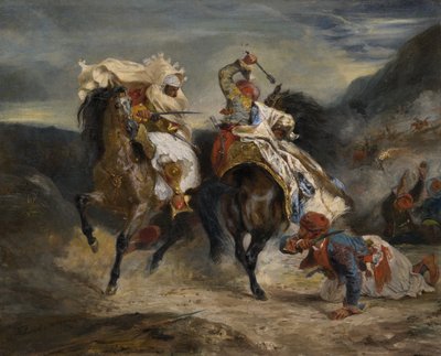 Le combat des Giaour et des Hassan - Eugène Delacroix