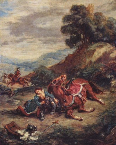 La mort de Lara - Eugène Delacroix