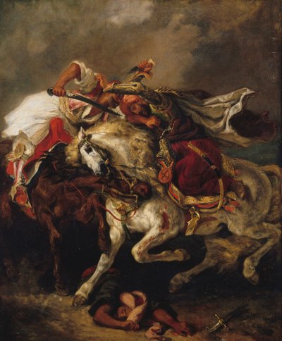 Le combat entre le Giaour et le Pacha, 1835 - Eugène Delacroix