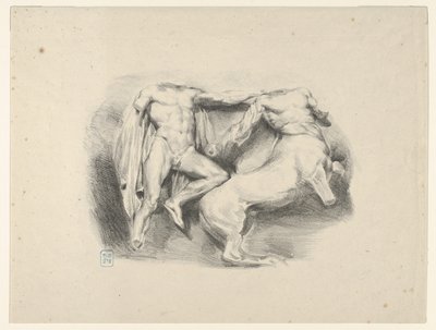 Thésée conquérant le centaure Eurytus, 1825 - Eugène Delacroix