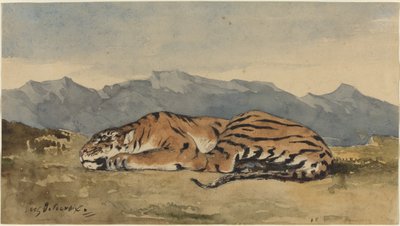 Tigre, vers 1830 - Eugène Delacroix