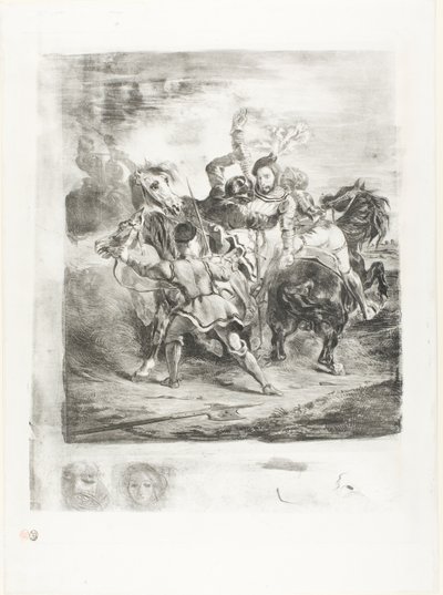 Weislingen attaqué par les hommes de Goetz - Eugène Delacroix