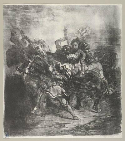Weislingen attaqué par les hommes de Goetz - Eugène Delacroix