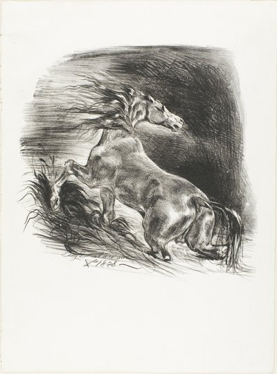 Cheval sauvage, ou Cheval effrayé quittant l