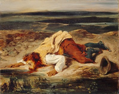 Brigand blessé Berger romain, vers 1825 - Eugène Delacroix