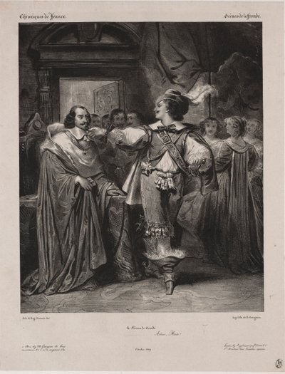 Chroniques de France : Scène de la Fronde - Le Prince de Condé, 1829 - Eugène François Marie Joseph Devéria