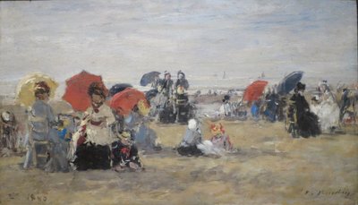 Plage de Trouville - Eugene Louis Boudin