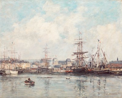 Casimir Delavigne Basin at Le Havre - Eugene Louis Boudin