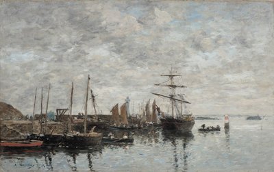 Portrieux, le port - Eugene Louis Boudin