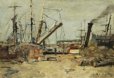 Les chalutiers - Eugene Louis Boudin