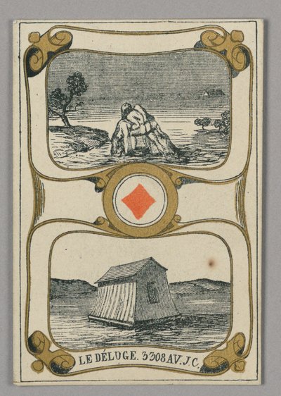 Le Déluge, carte à jouer de l