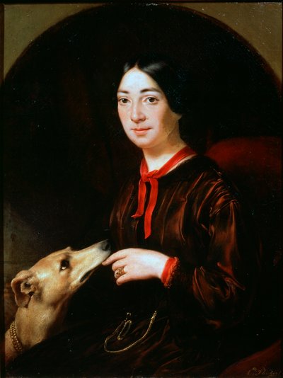 Portrait de la chanteuse et compositrice Pauline Viardot - Eugéne Pluchart