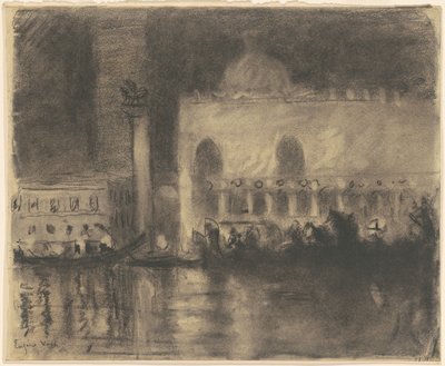 Souvenir de Venise : le Palazzo Ducale et la Piazzetta - Eugène Vail
