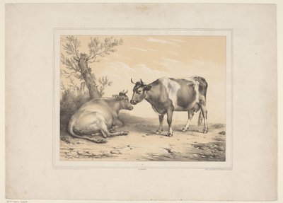 Deux vaches - Eugène Verboeckhoven