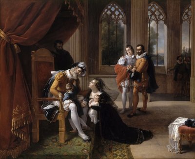 Inês de Castro avec ses enfants aux pieds d